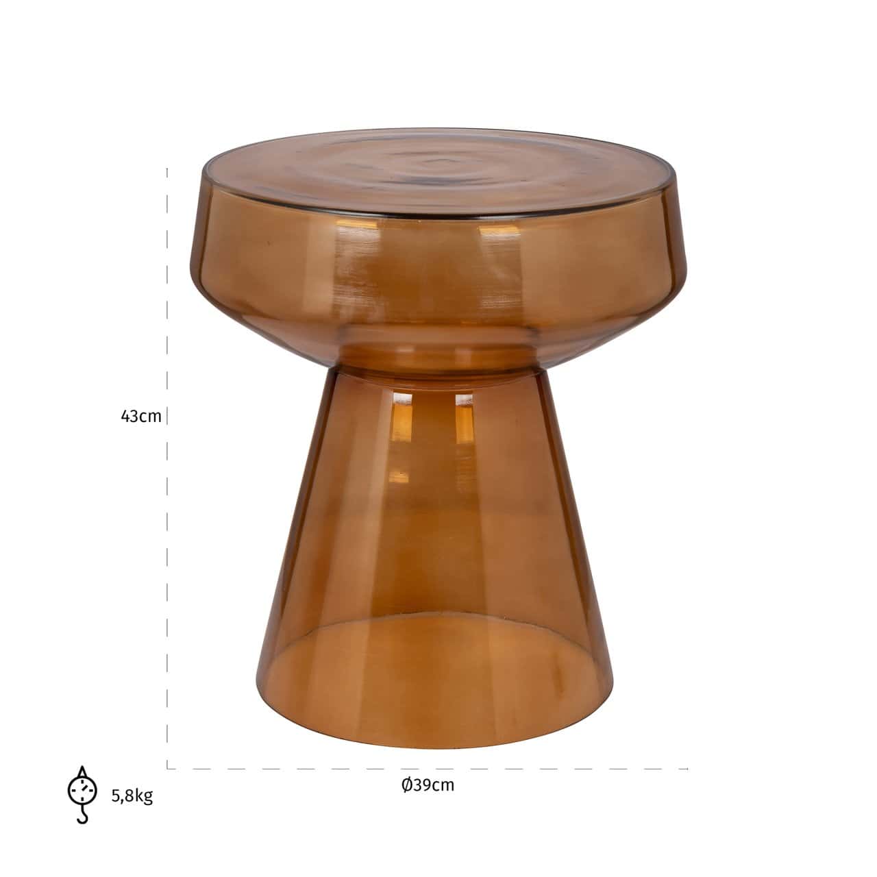 Kafijas galds Bowen Richmond Interiors 38/43/38 cm brūns
