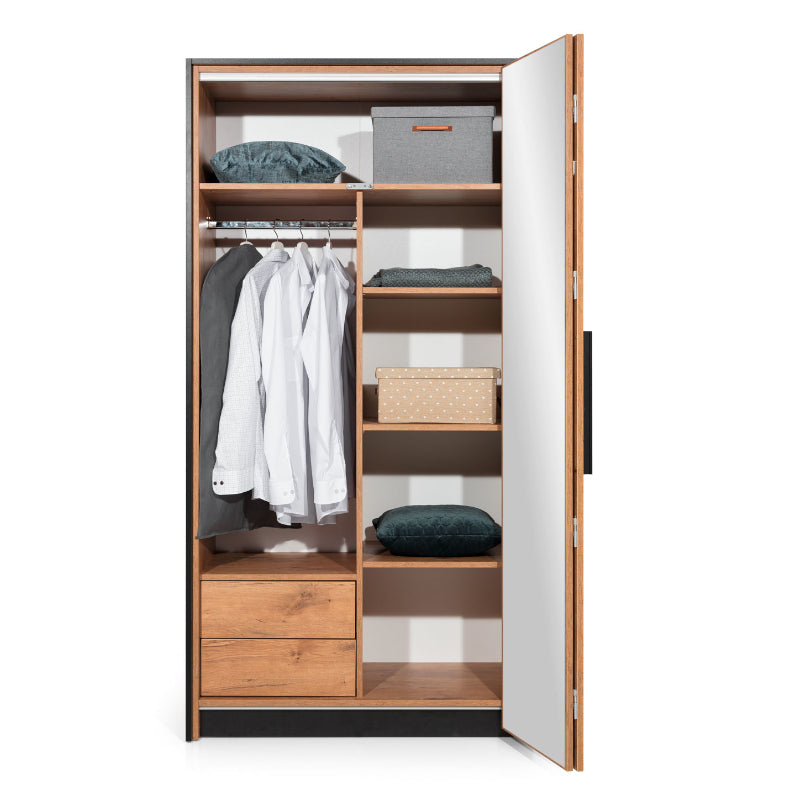 Skapis ar spoguli pa kreisi LOK 104/60/204 cm - N1 Home
