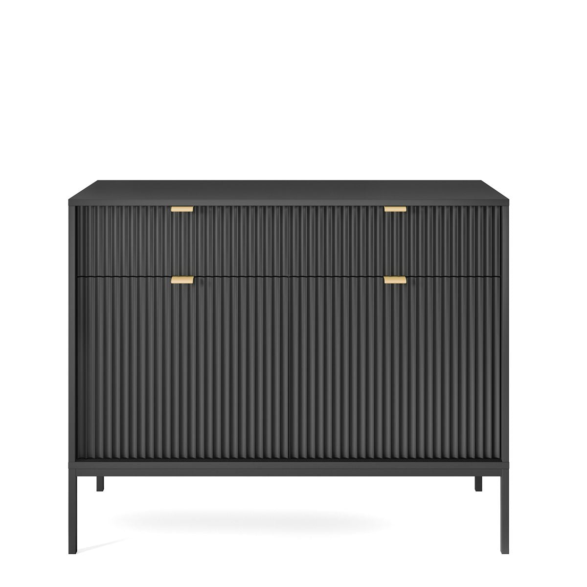NV kumode melna 104x39x89 cm