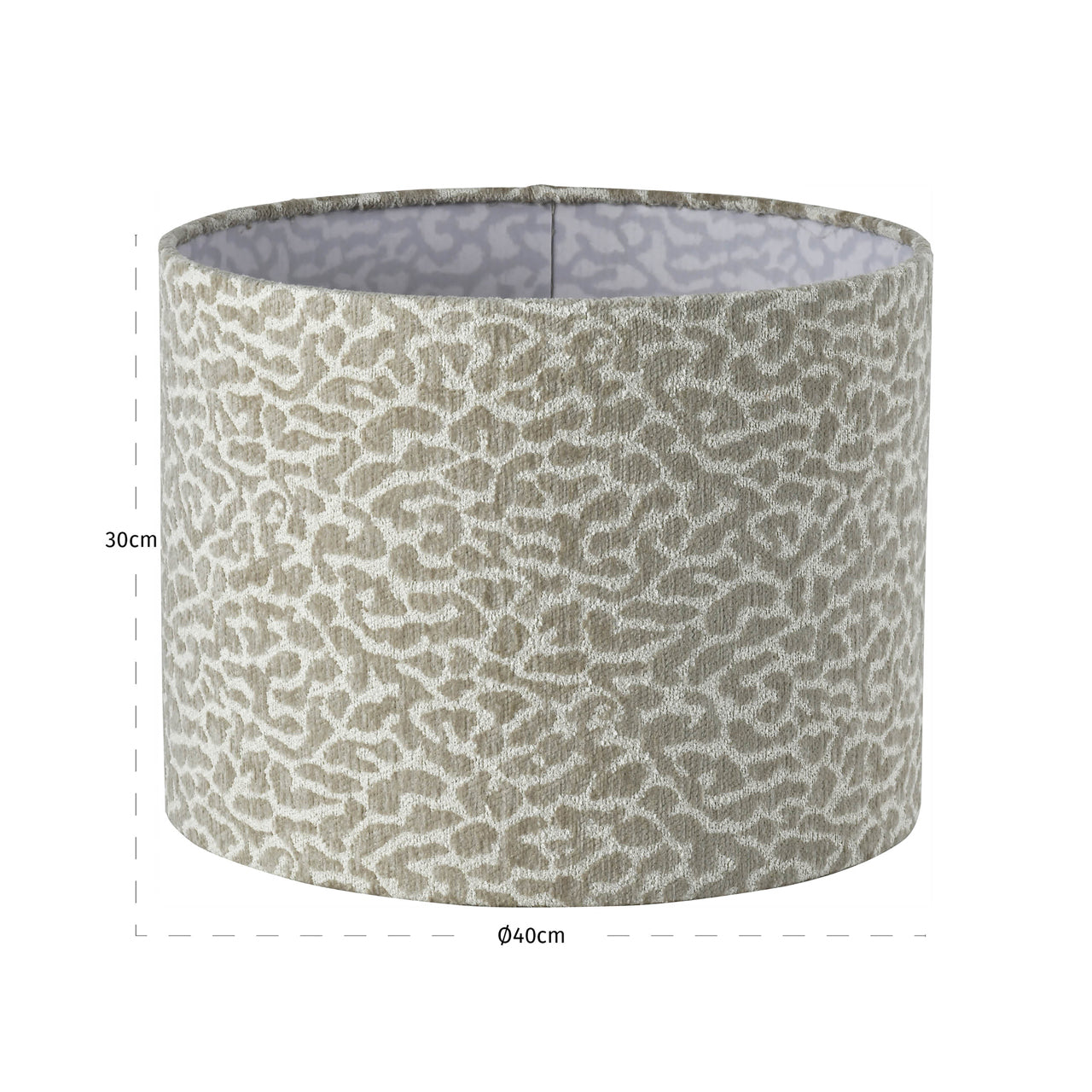 Abažūrs Zena Richmond Interiors 40 cm; 50 cm bēšs leopard