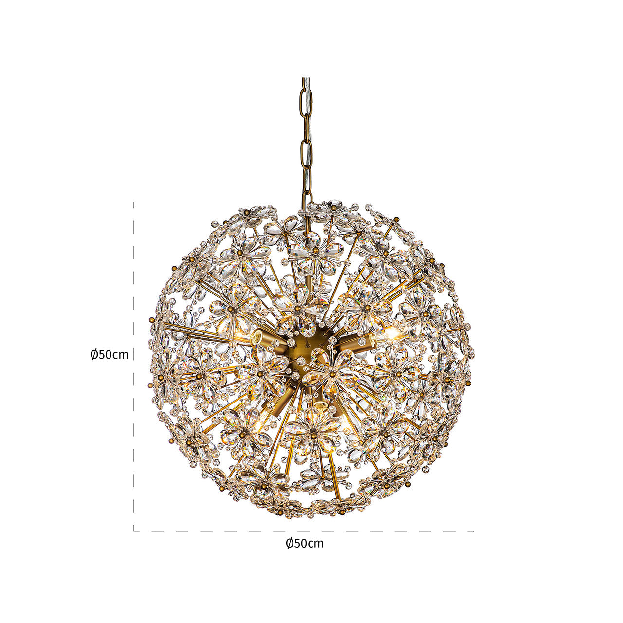 Lustra Richmond Interiors Cyntha 250/49/49 cm bronza - N1 Home