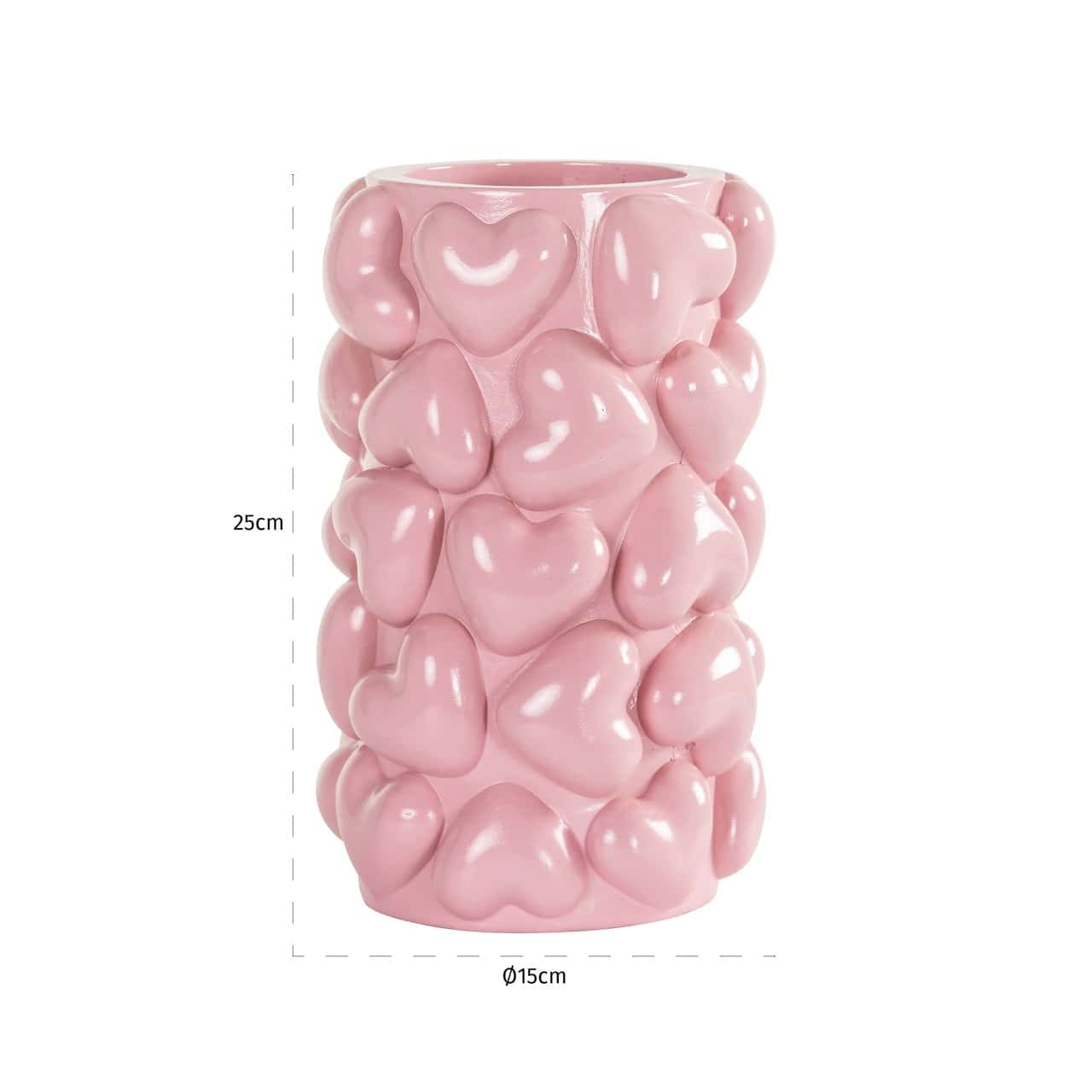 Svečturis Emel S Richmond Interiors 15/25/15 cm rozā - N1 Home