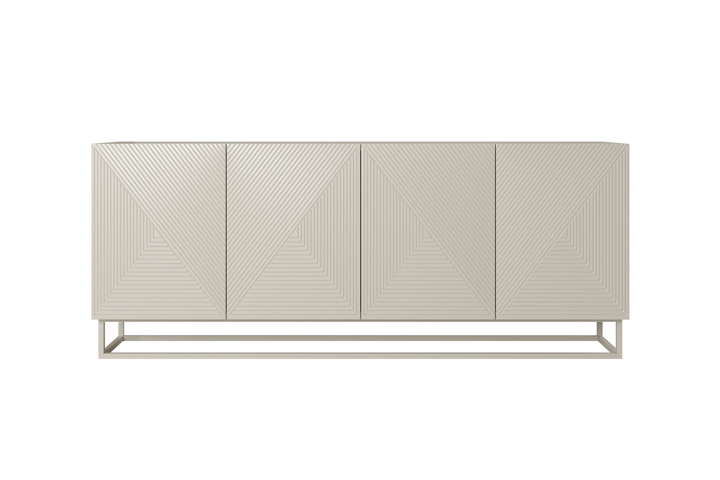 OSLO kumode ar metāla kājām 200/81/43 cm kašmirs/kašmirs - N1 Home