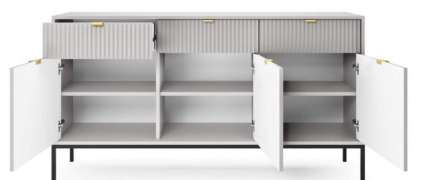 NV kumode pelēka 154x39x83 cm - N1 Home