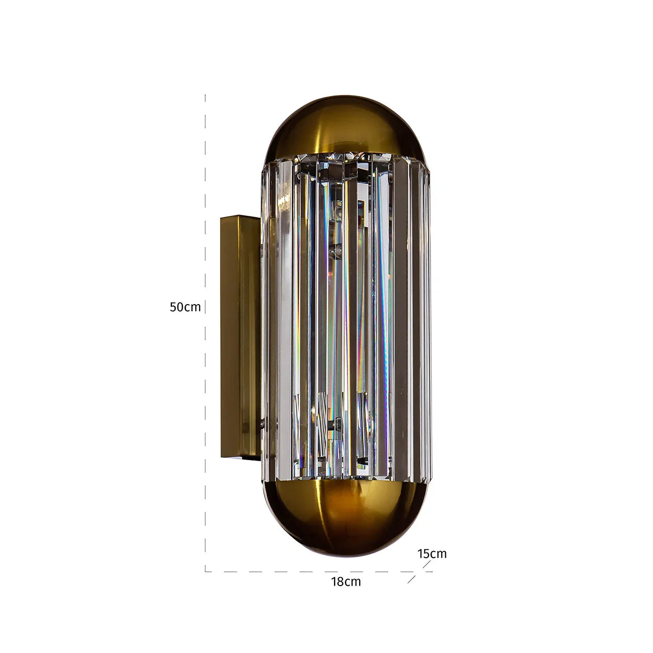 Sienas lampa Richmond Interiors Anja 41/15/19 cm bronza - N1 Home