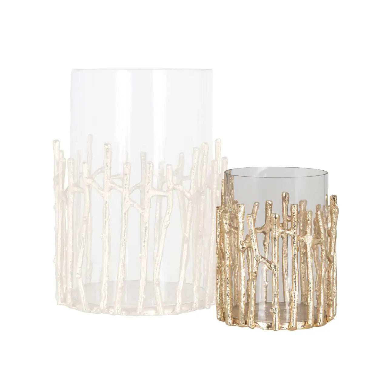 Svečturis Loretta gold small Richmond Interiors 19/15/15 cm zelts - N1 Home
