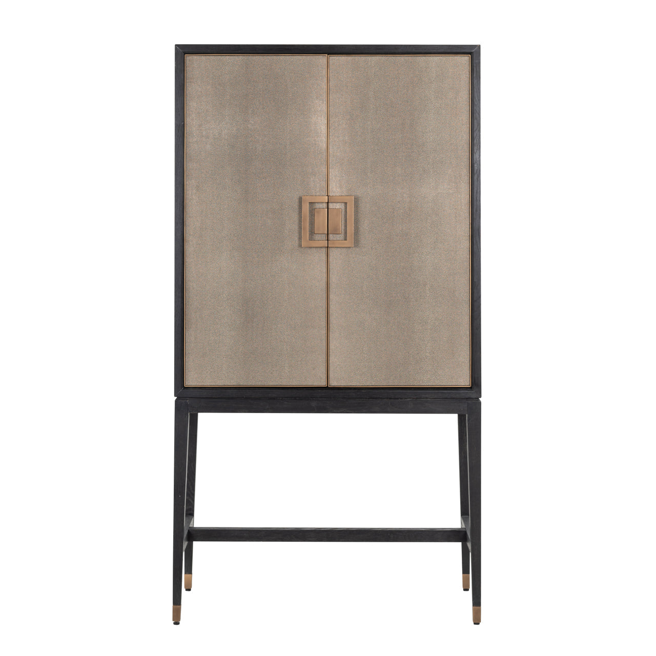 Uzglabāšanas skapis Bloomville gold Richmond Interiors 182/97/45 cm bēšs/melns - N1 Home
