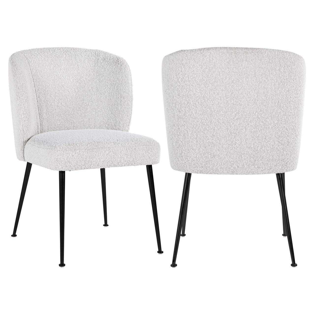 Krēsls Fallon Richmond Interiors 50/84/62 cm balts bouclé