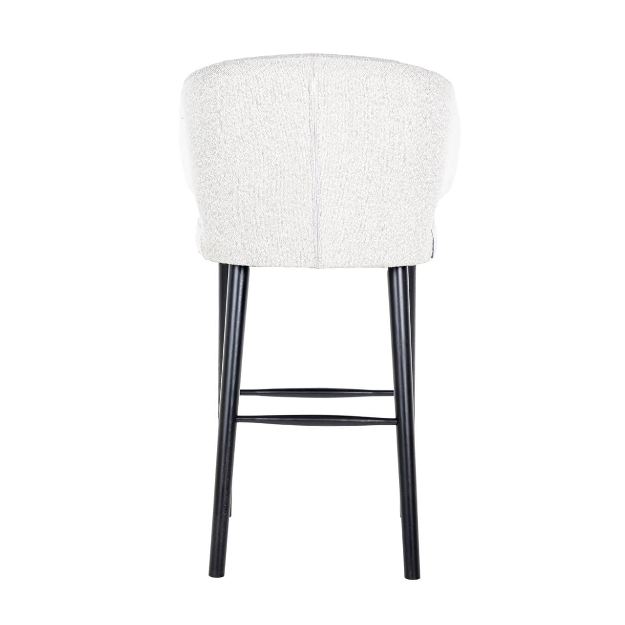 Bāra krēsls Indigo Richmond Interiors 62/106/62 cm white bouclé - N1 Home