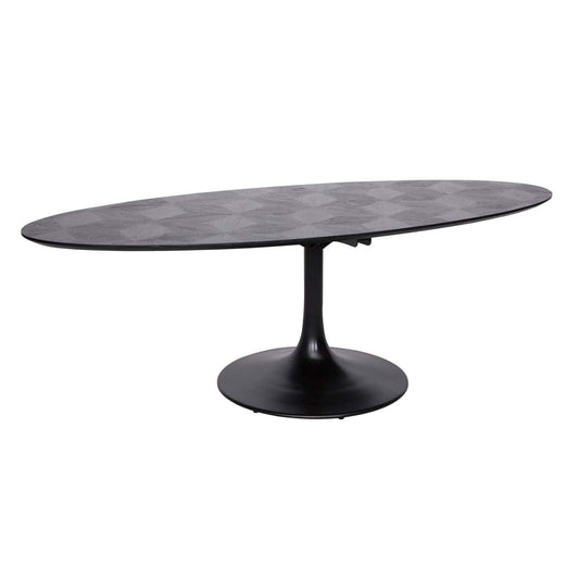 Galds Blax Richmond Interiors 250/76/120 cm melns oval