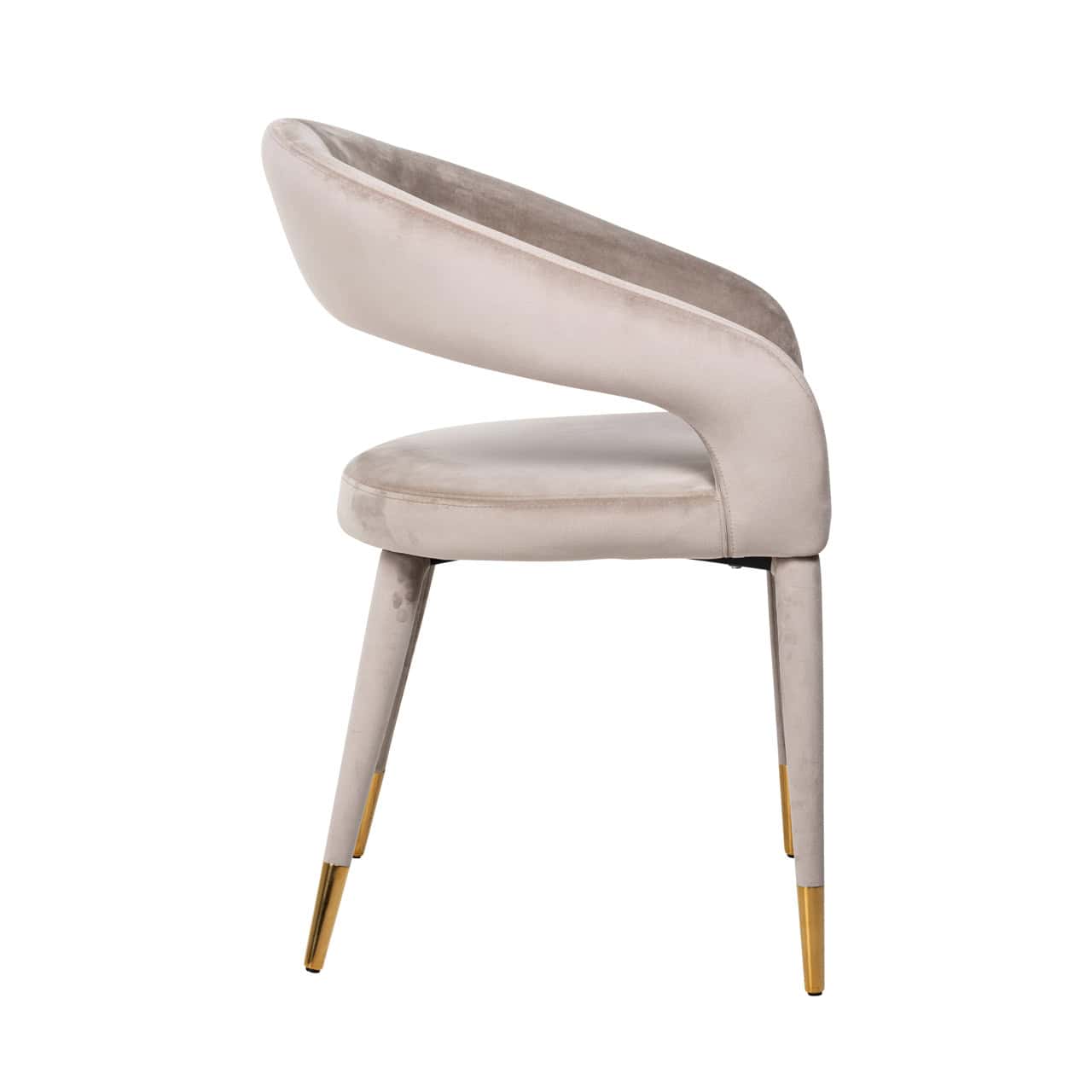 Krēsls Gia Richmond Interiors 59/81/58 cm khaki velvet fire retardant