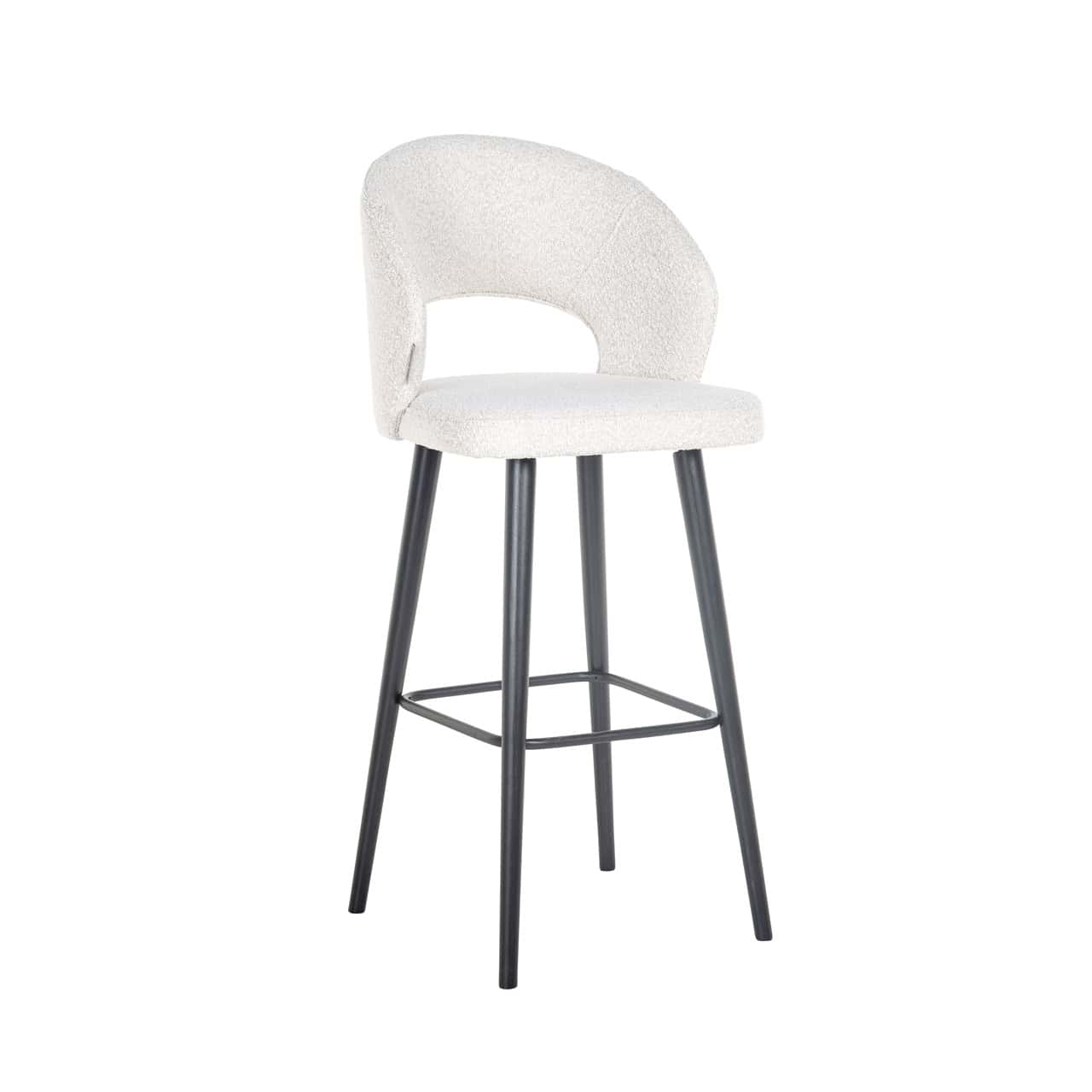 Bāra krēsls Savoy Richmond Interiors 50/57/113 cm white bouclé - N1 Home