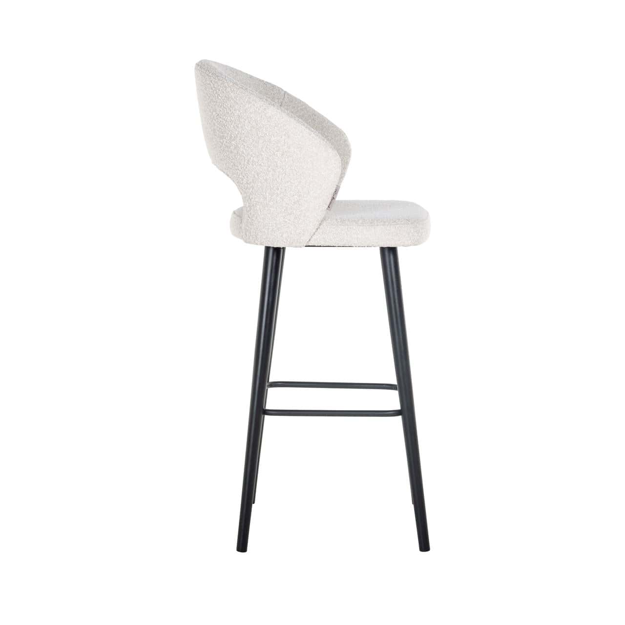 Bāra krēsls Savoy Richmond Interiors 50/57/113 cm white bouclé - N1 Home