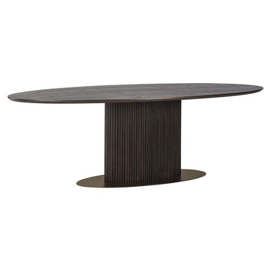 Galds Luxor Richmond Interiors 235; 300/75/110;120 cm brūns oval