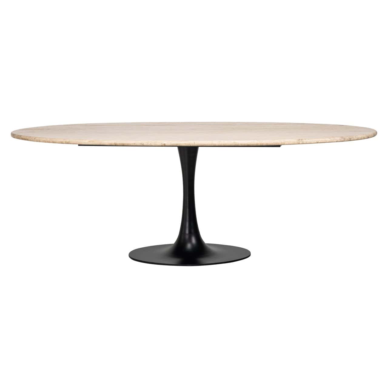 Galds Hampton Richmond Interiors 230/78/100 cm melns oval