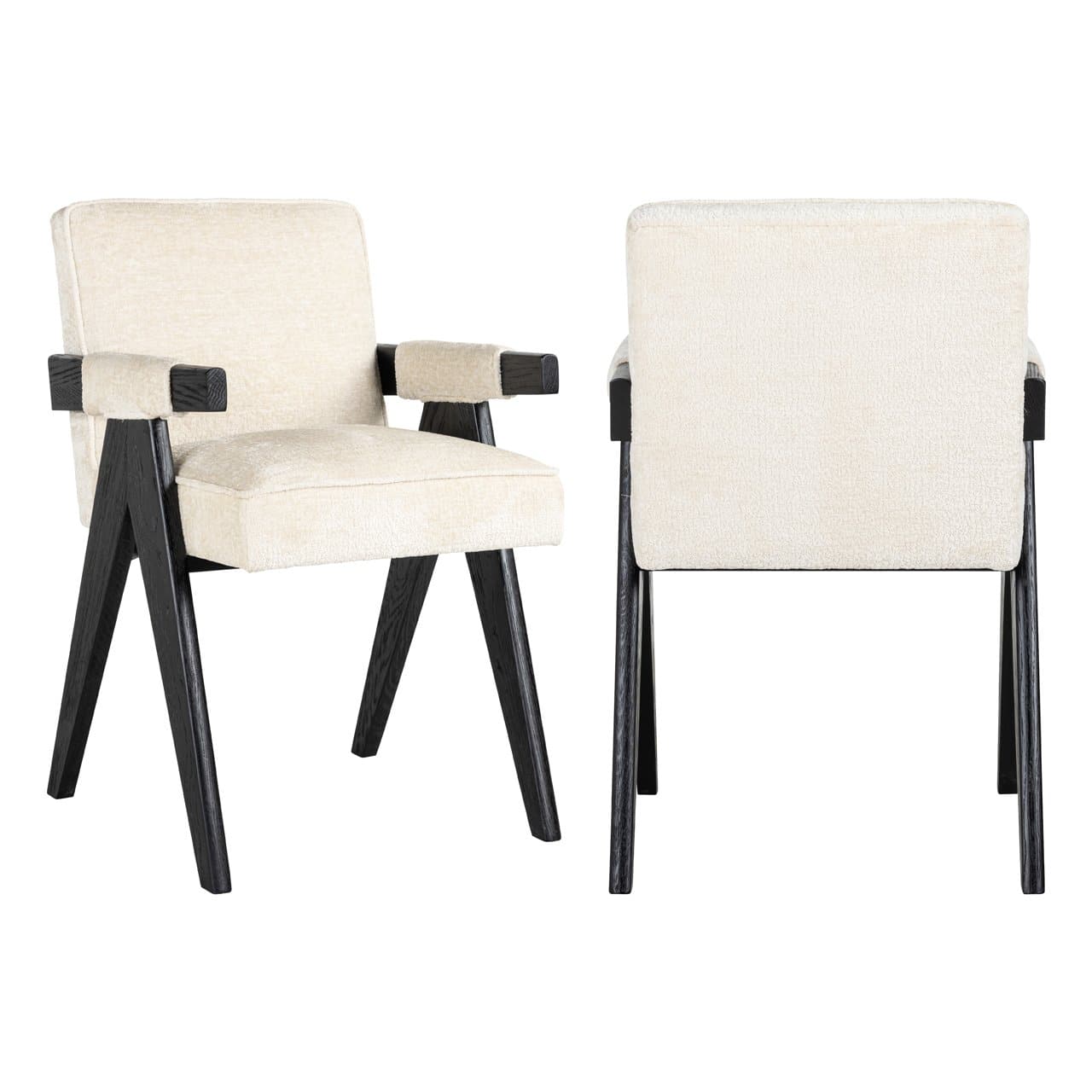 Krēsls Cooper Richmond Interiors 56/84/61 cm balts chenille