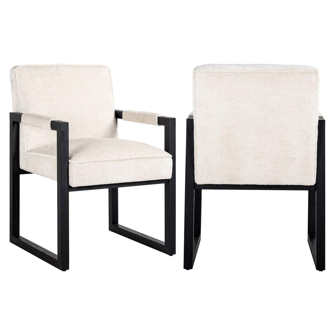 Krēsls Beck Richmond Interiors 63/90/70 cm white chenille