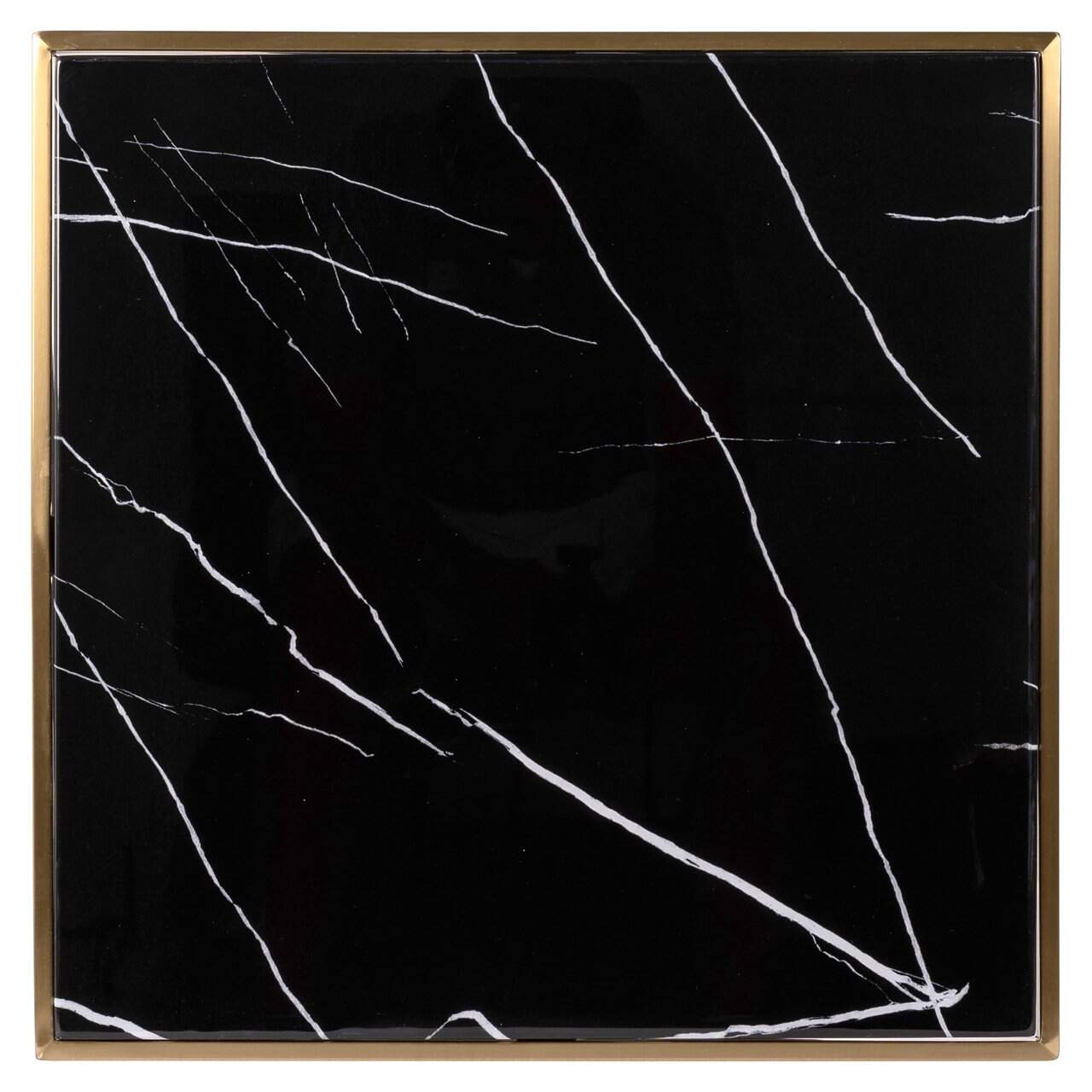 Bistro galds Zenza Richmond Interiors 50/76/50 cm melns/zelts - N1 Home
