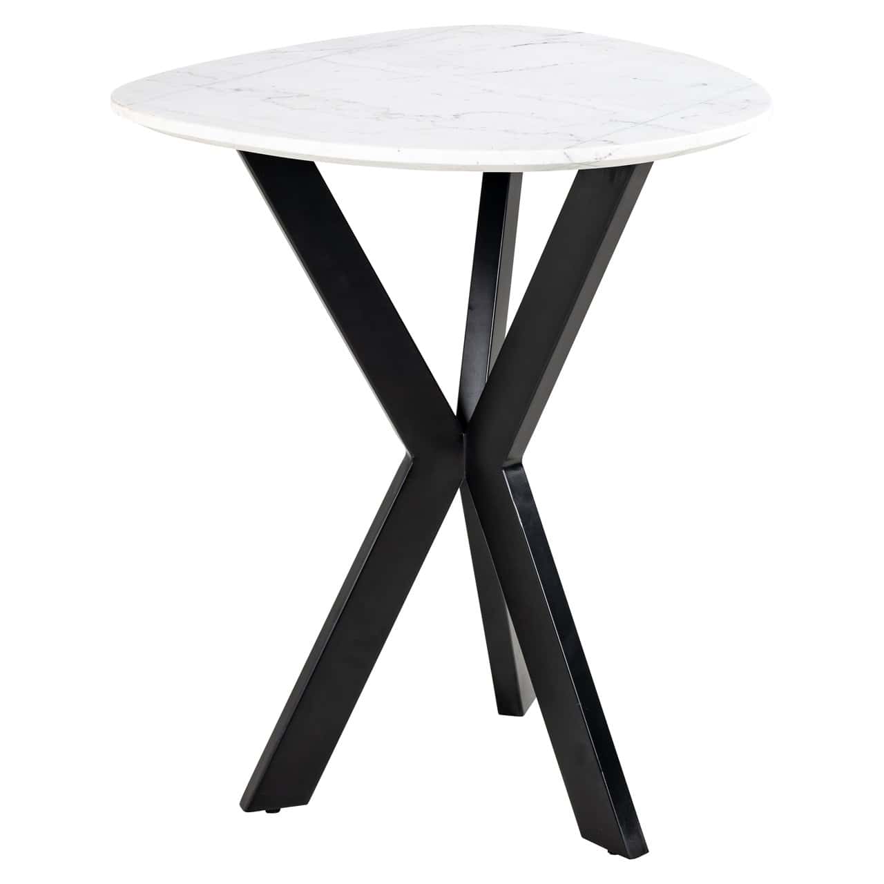 Kafijas galds Trocadero Richmond Interiors 50/60/50 cm melns/balts