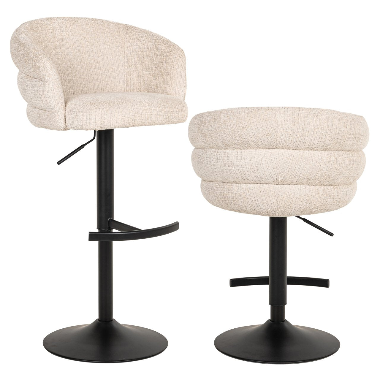 Bāra krēsls Nikki  Richmond Interiors 59/85/58 cm niagara beige - N1 Home