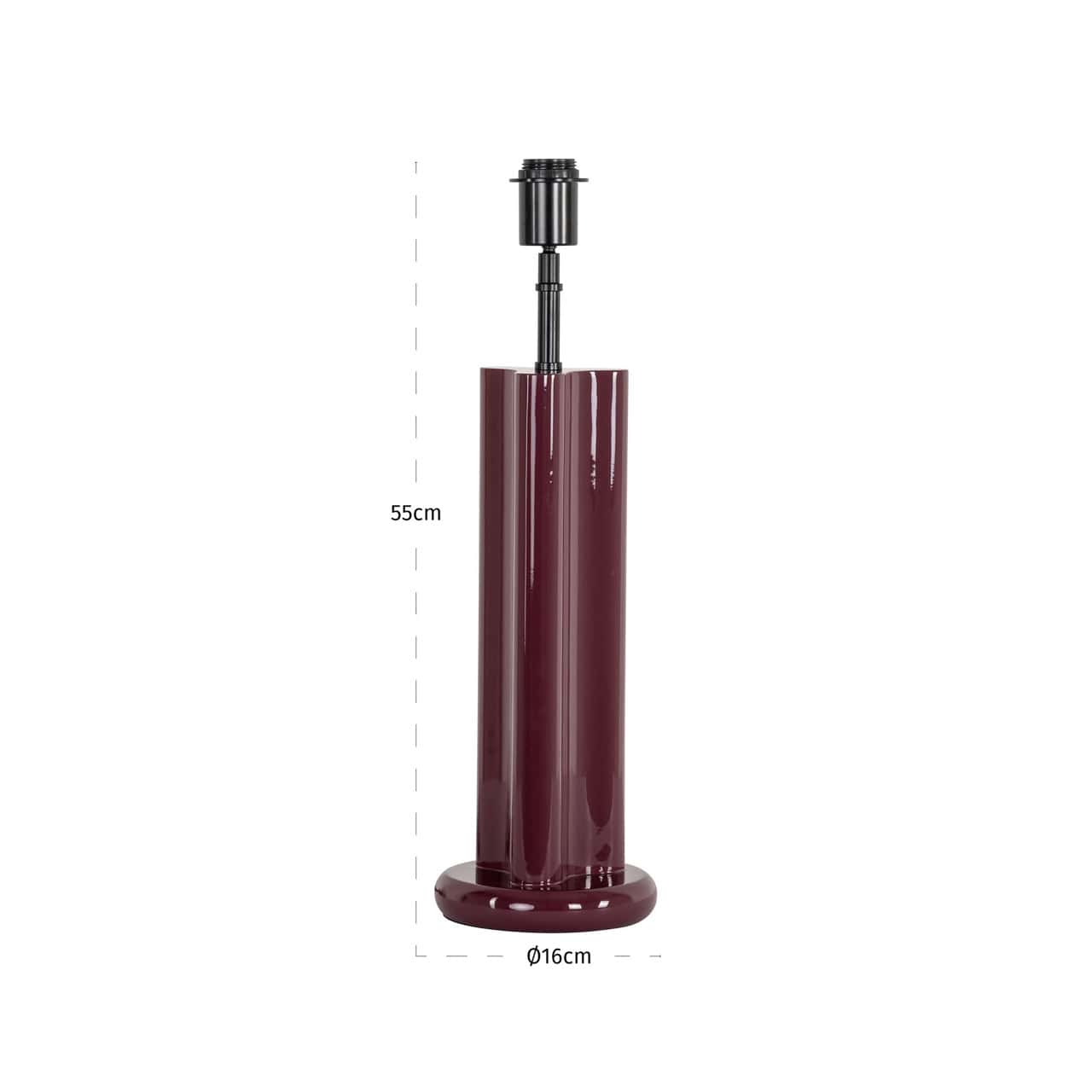 Galda lampa Alina Richmond Interiors 16/16/55 cm burgundy