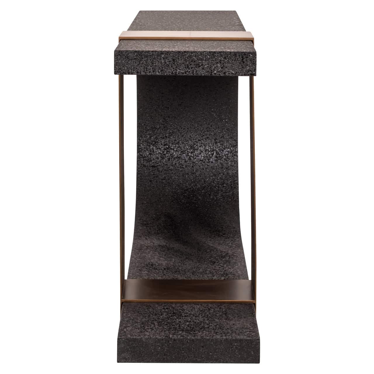 Konsole Alexander Jones Richmond Interiors 76/150/36 cm melns/zelts (Bazel)