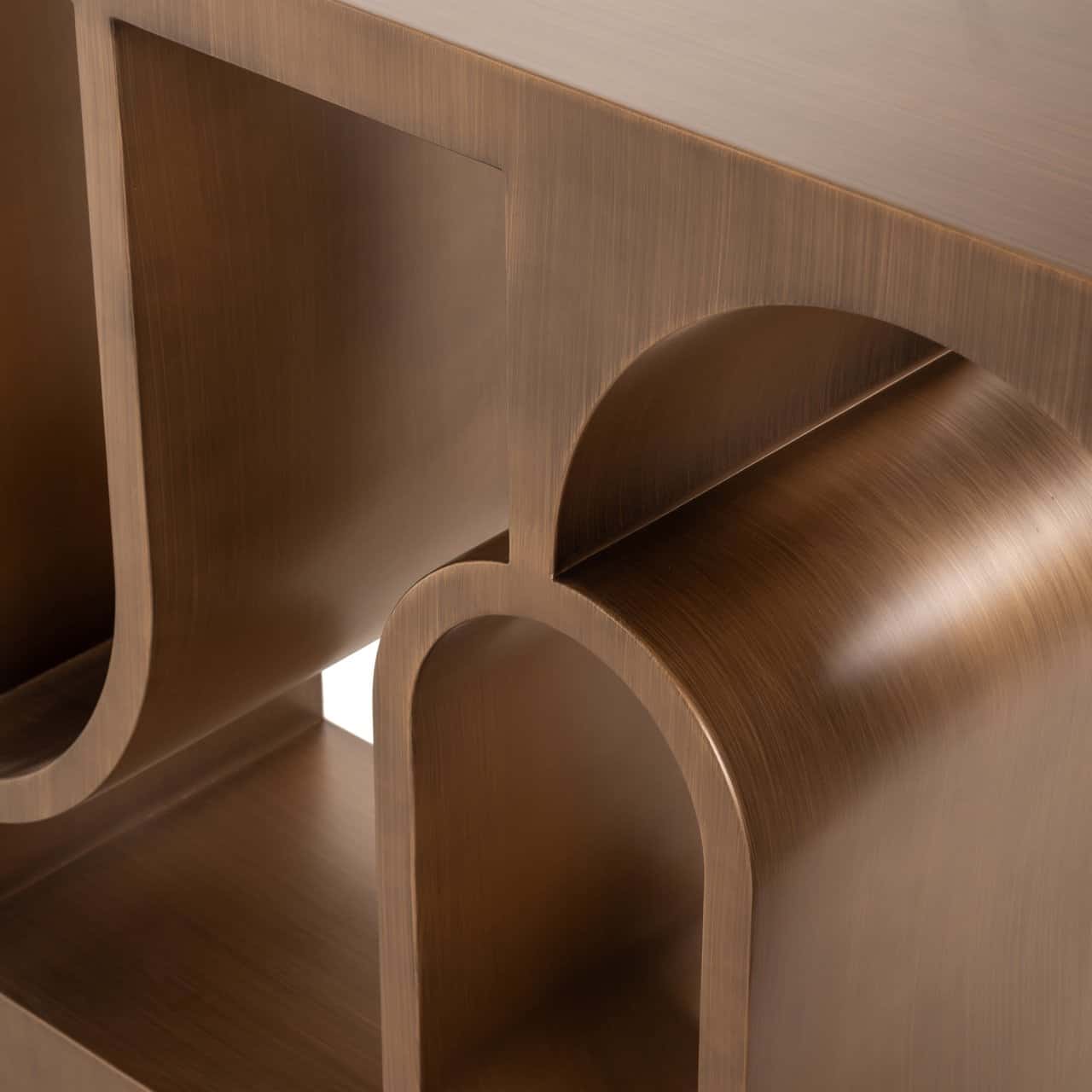 Konsole Alexander Jones Richmond Interiors 85/150/36 cm brushed gold (Lugano)