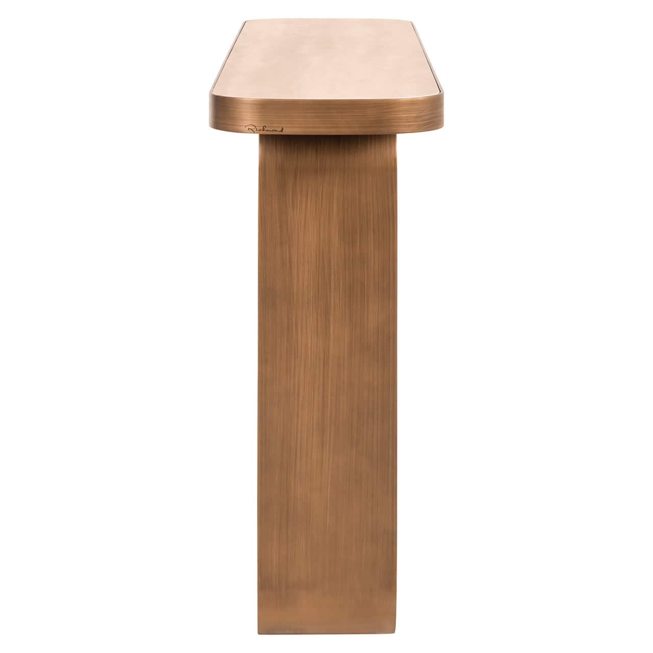 Konsole Locarno Richmond Interiors 83/120/31 cm brushed gold