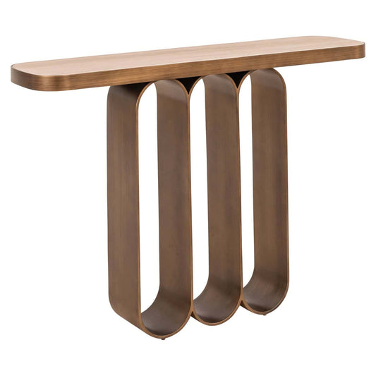 Konsole Locarno Richmond Interiors 83/120/31 cm brushed gold