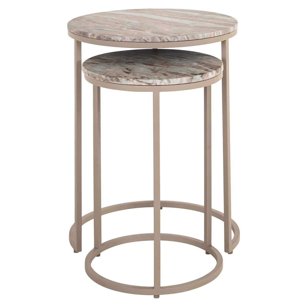 Kafijas galds Fairfax Richmond Interiors (Set of 2) 45/45/57 cm clay