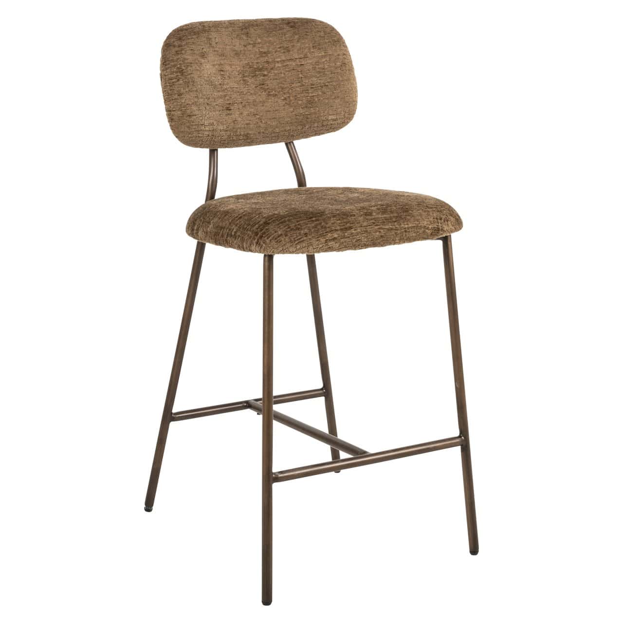 Bāra krēsls Xenia (Set of 2) Richmond Interiors 95/45/53 cm brandy fusion fire retardant