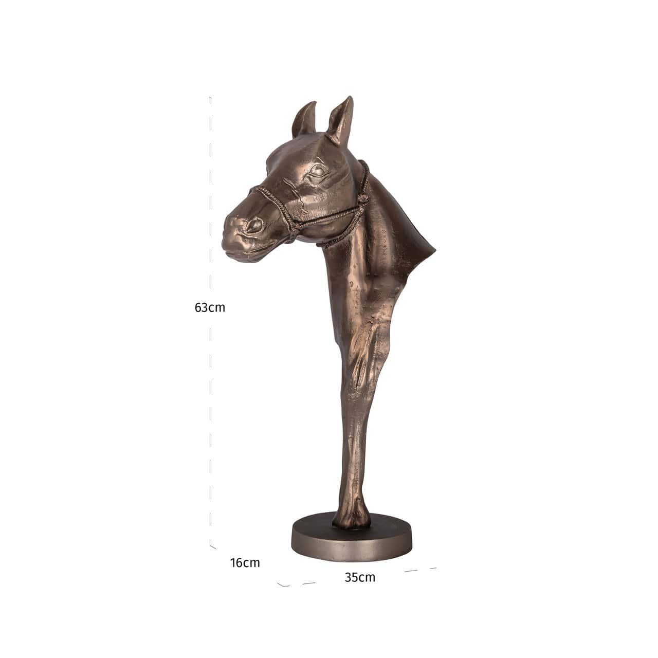 Dekoratīvs priekšmets Jolly Richmond Interiors 63/35/16 cm brass antique