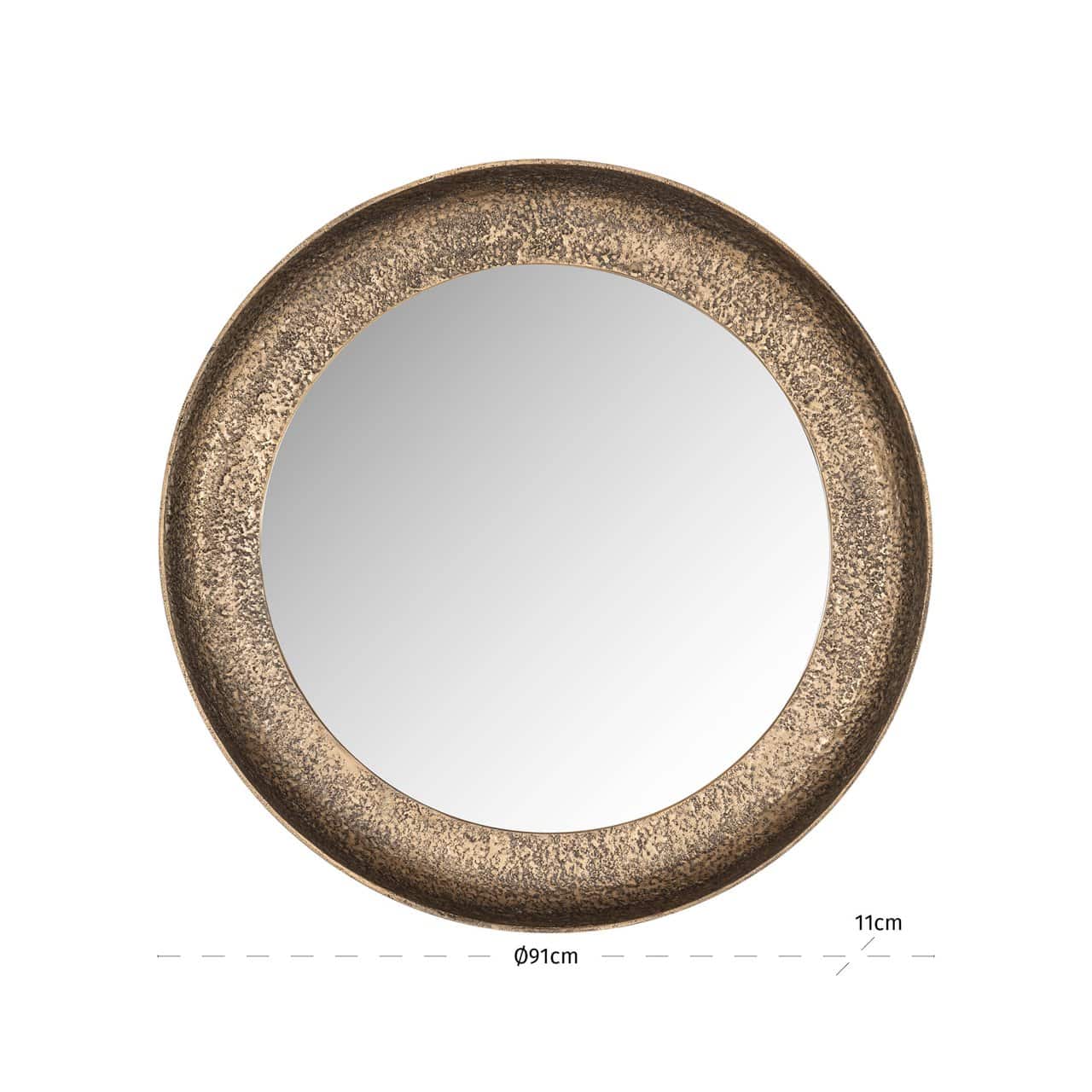 Spogulis Laraya Richmond Interiors 91/91/11 cm zelts