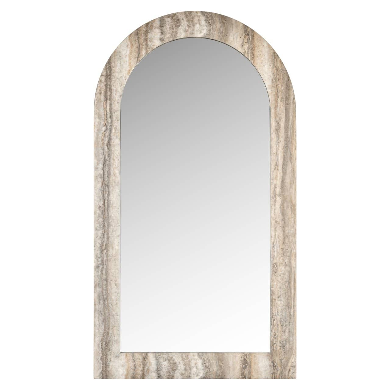 Spogulis Calvo Richmond Interiors 55/100/3 cm grey faux travertine