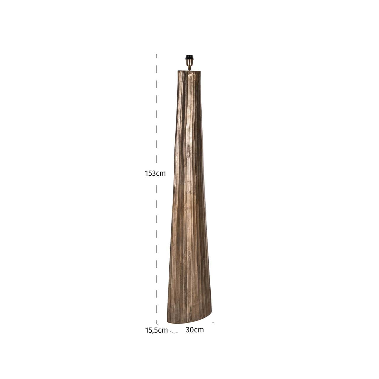 Stāvlampa Velune Richmond Interiors 15,5/30/153 cm brass antique - N1 Home