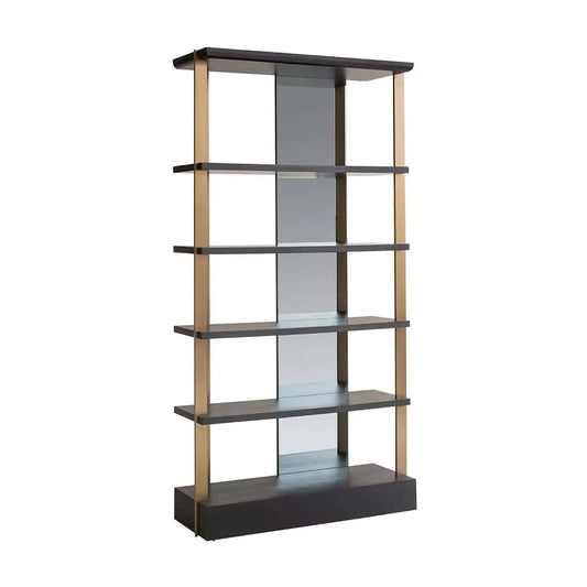 Vitrīna ar spoguli Rigley Richmond Interiors 218/112/44 cm Charcoal - N1 Home