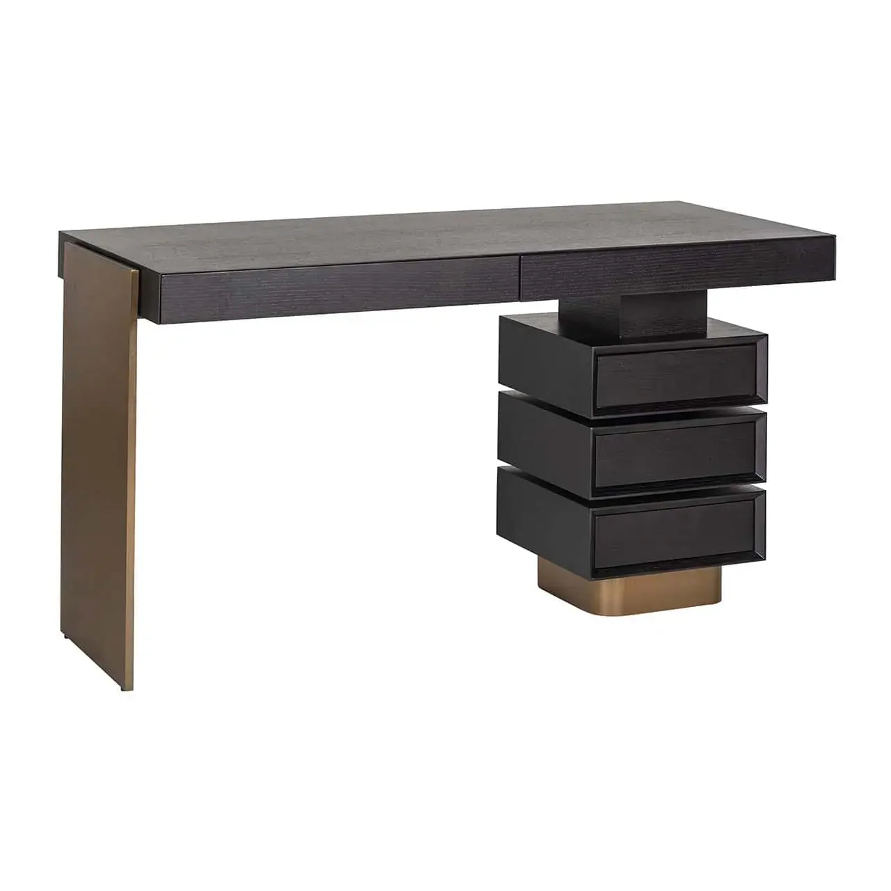 Rakstāmgalds ar 5 atvilktnēm Connar Richmond Interiors 76/140/60 cm ogles - N1 Home