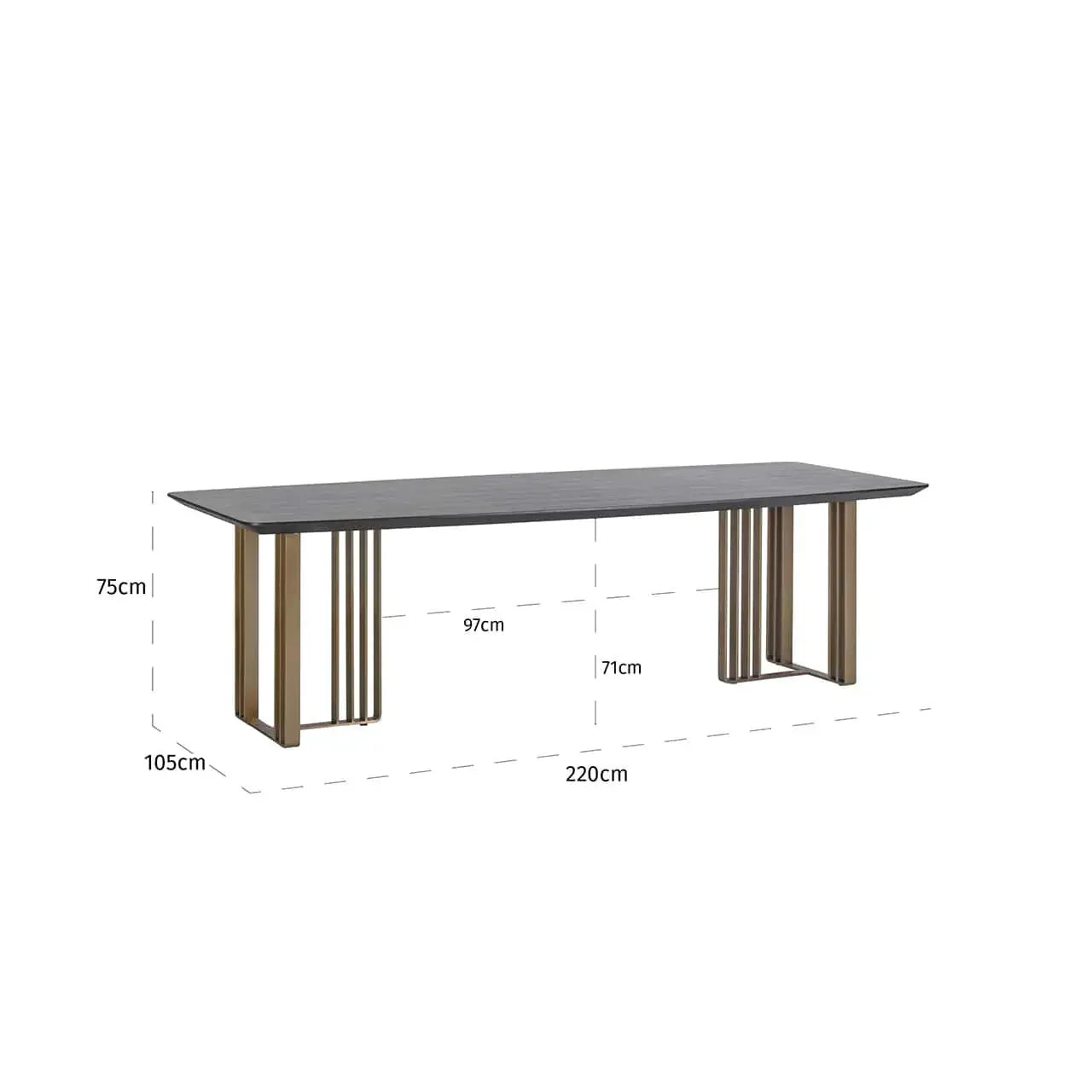 Ēdamgalds Maverick Richmond Interiors220/260/300x105 cm ogles - N1 Home