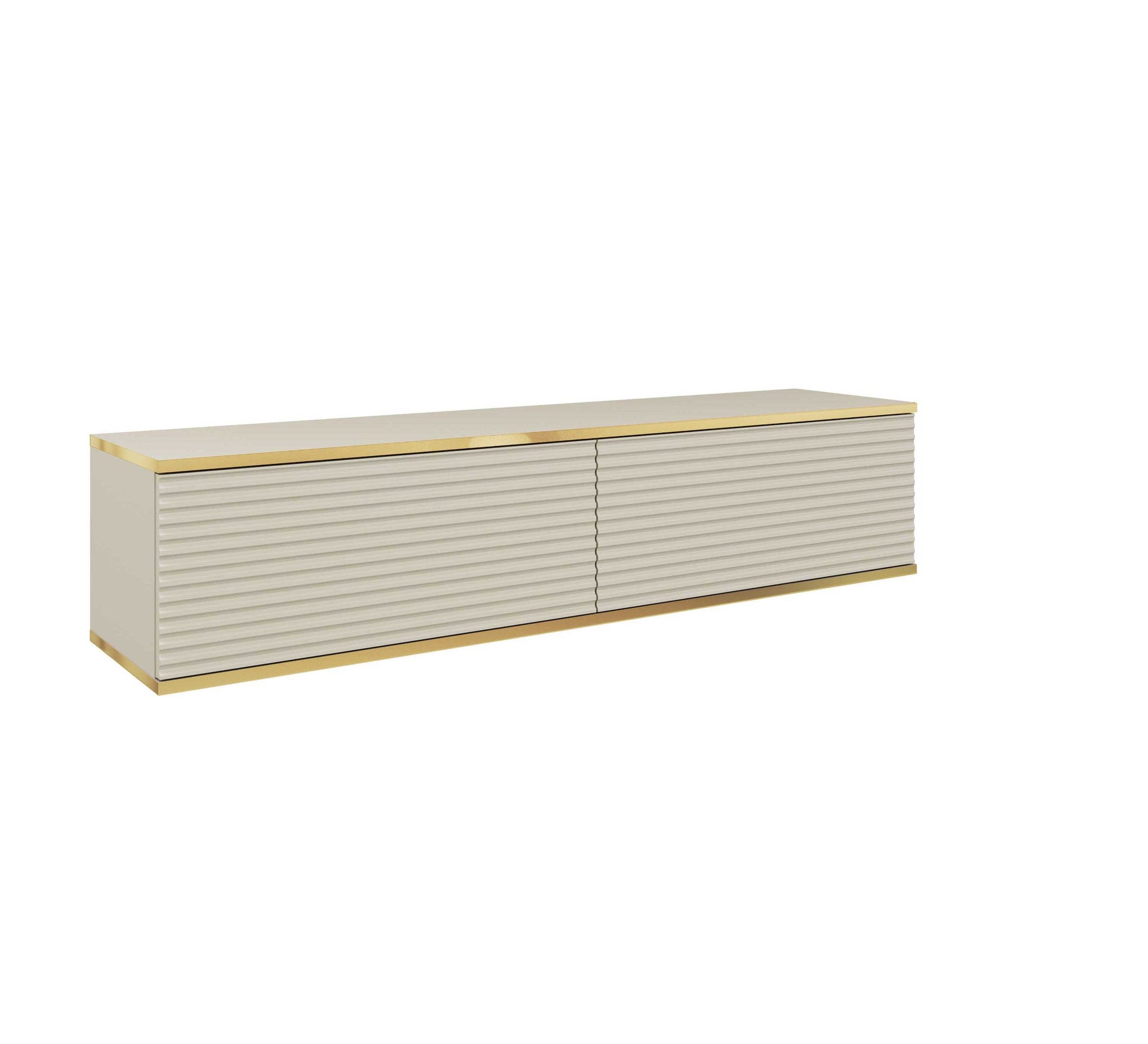 RTV skapis O2  rievota priekšpuse 135/30/32 cm bēšs - N1 Home