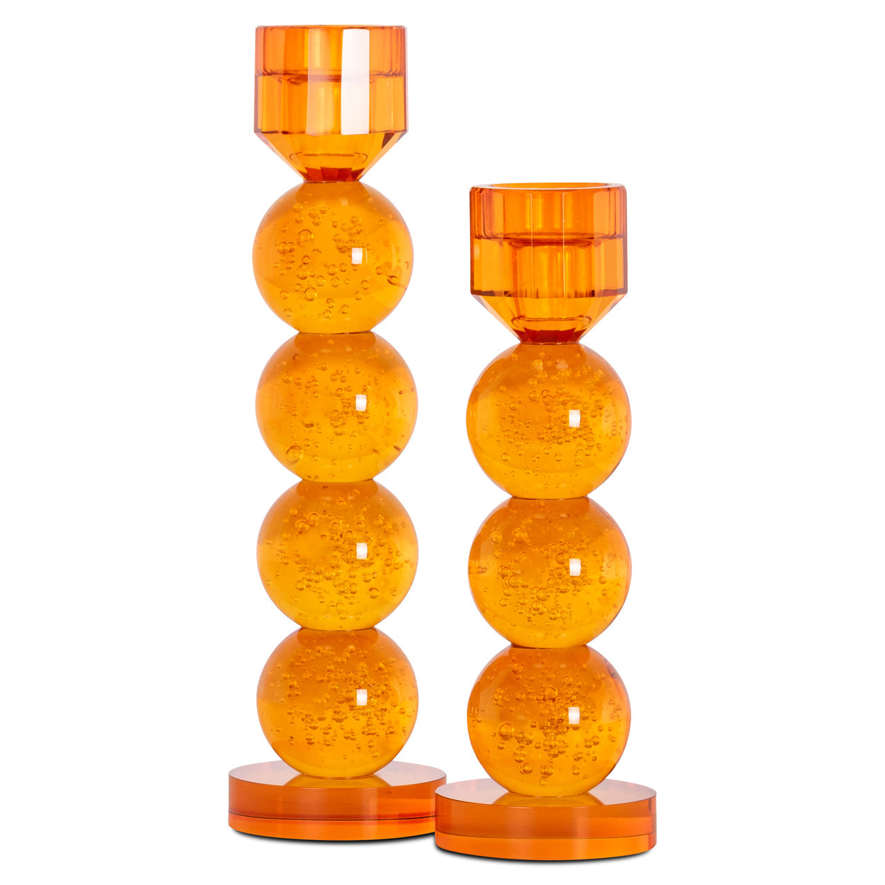 Svečturis Raylan orange large Richmond Interiors 30/8/8 cm oranža - N1 Home