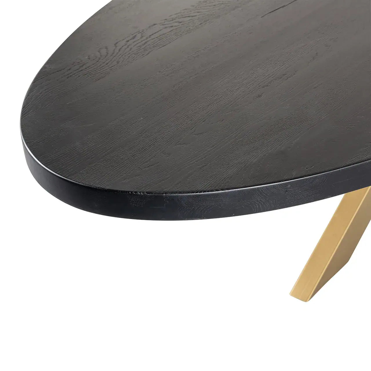 Ēdamgalds Watson Richmond Interiors 235/110, 300/120 cm melns/zelts - N1 Home