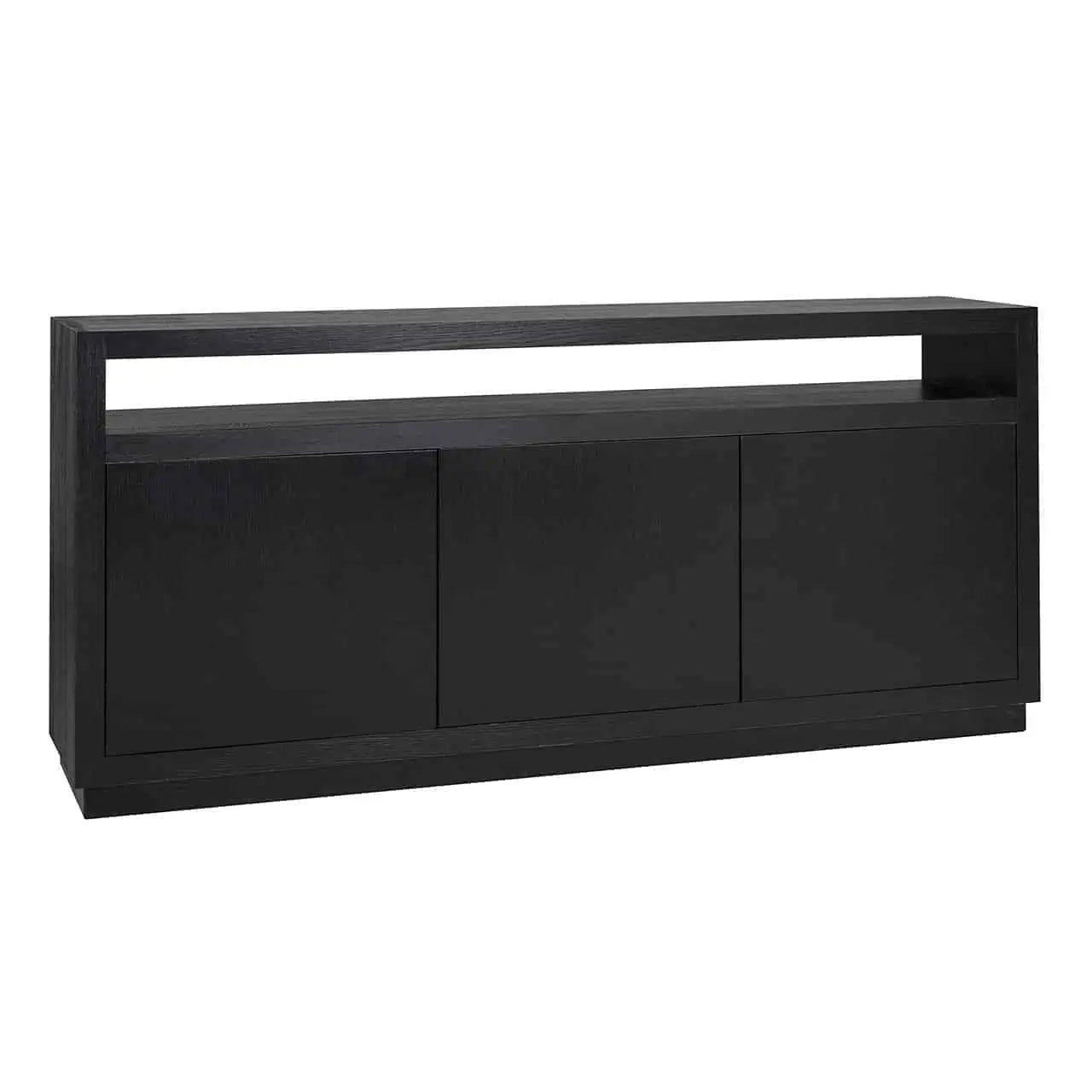 Kumode Oakura 3-durvju Richmond Interiors 85/190/40 cm melns - N1 Home