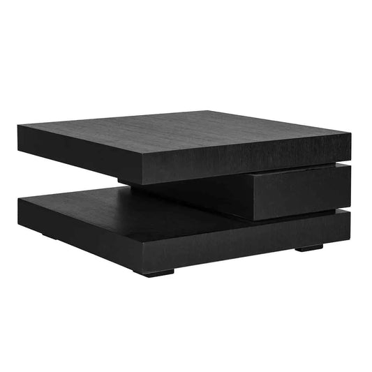 Kafijas galdiņš Oakura blok C Richmond Interiors 42/90/90 cm melns - N1 Home