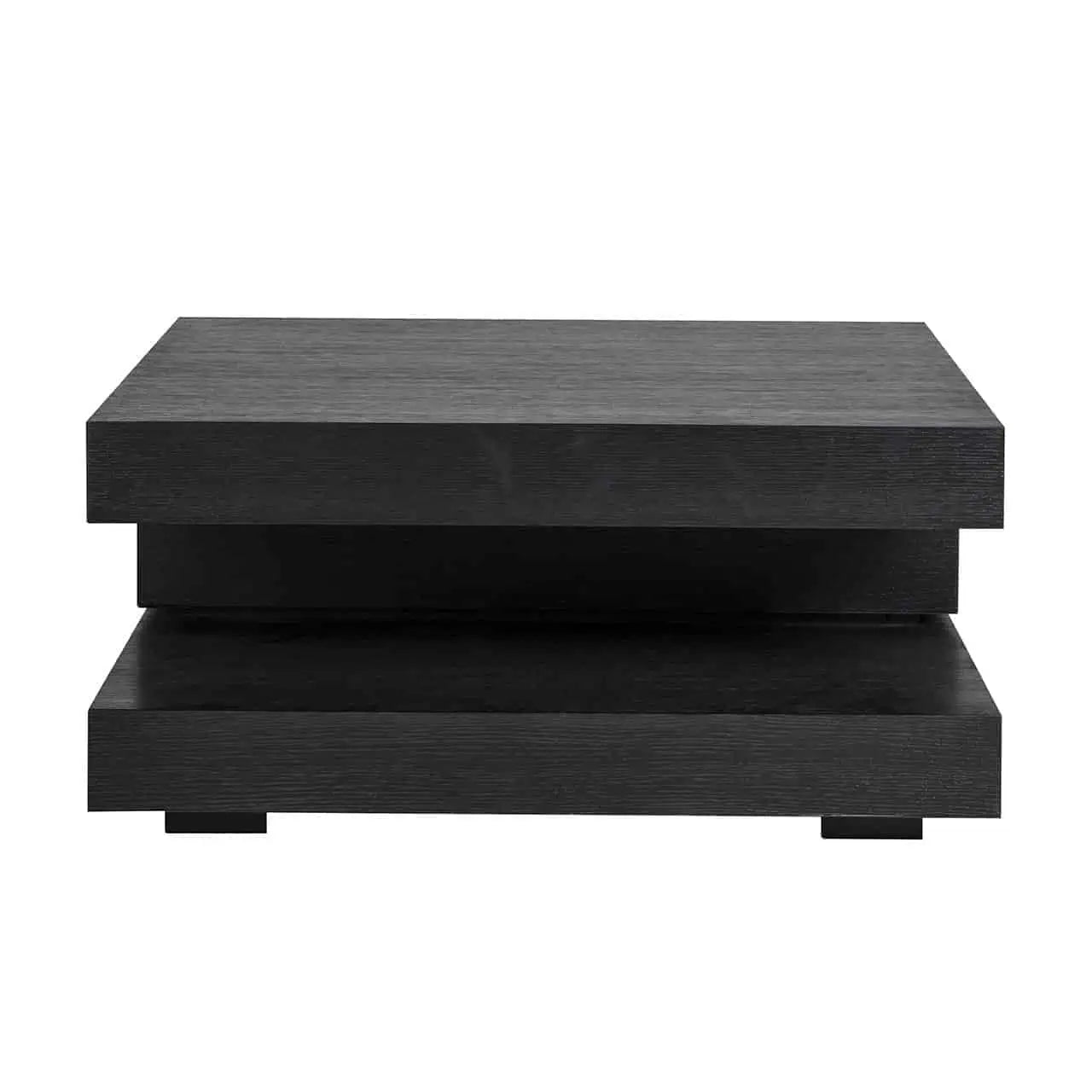 Kafijas galdiņš Oakura blok C Richmond Interiors 42/90/90 cm melns - N1 Home