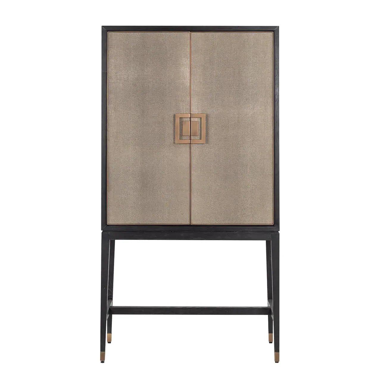 Bāra skapis Bloomville Richmond Interiors  2 durvis 185/97/45 cm zelta krāsā - N1 Home