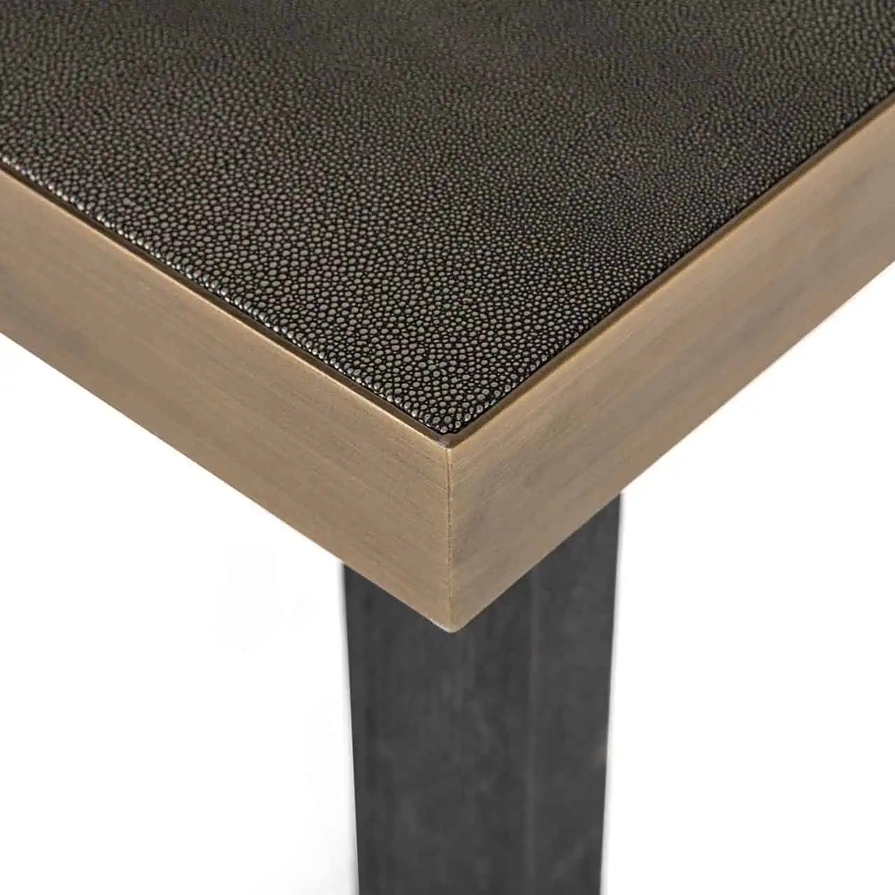 Galds Bloomville brown incl. glass top Richmond Interiors 76/230/100 cm zelts/melns - N1 Home