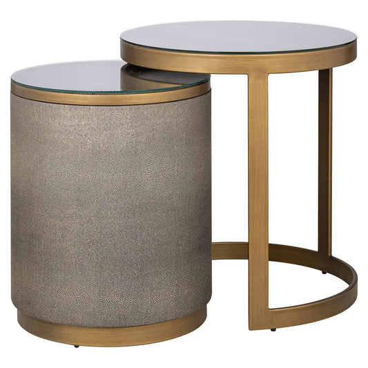 Galdiņu komplekts Bloomville  2 gab. Richmond Interiors 55/50/50 cm zelts - N1 Home