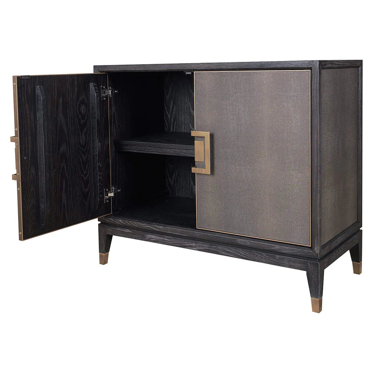 Kumode Bloomville ar 2 durvīm Richmond Interiors 85/97/45 cmbrūns - N1 Home