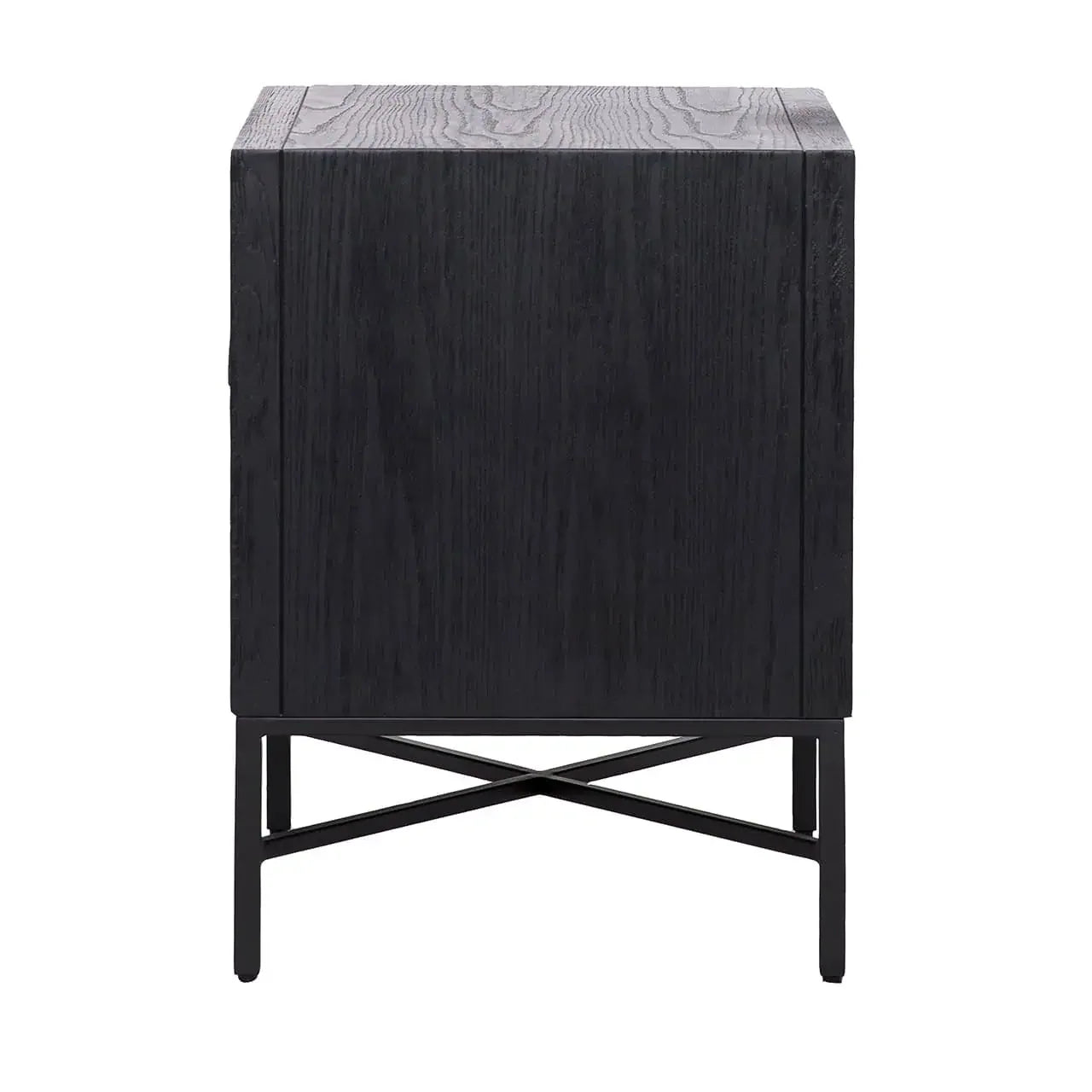 Naktsskapītis Blax ar 2 atvilktnēm Richmond Interiors 62/55/46 cm melns - N1 Home
