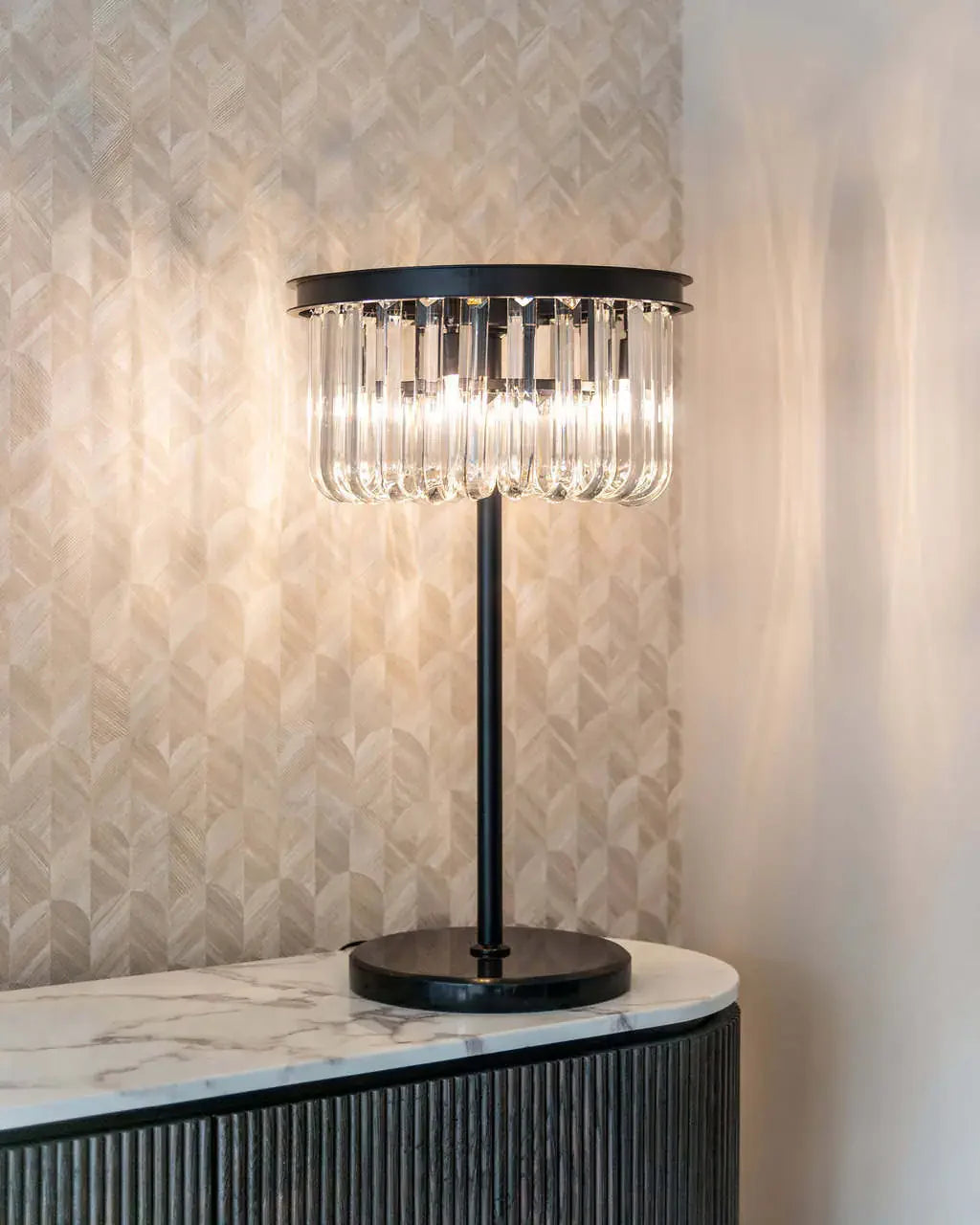 Kumode Barkley 3-durvju Richmond Interiors 85/180/46 cm Brushed Gold - N1 Home